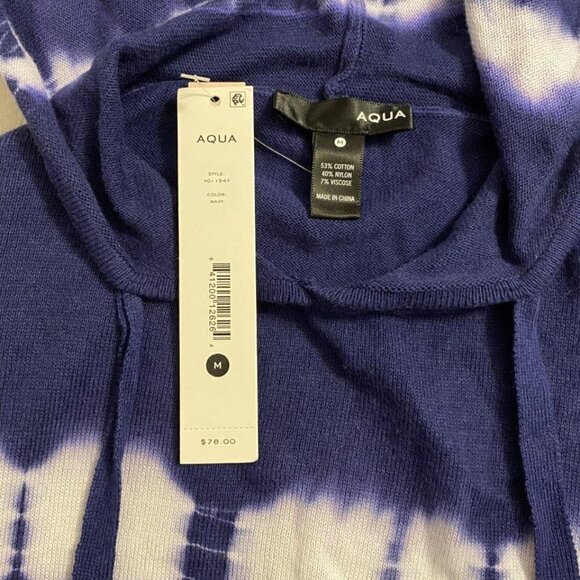 NWT Aqua Tie Dye Hoodie - Picture 5 of 5